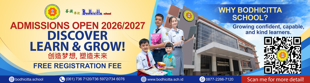 Spanduk Admission Open 2026-2027